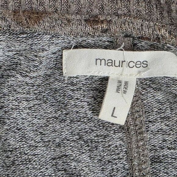 Maurices Brown Leopard Print V-Neck Sweater Size L - Picture 5 of 7